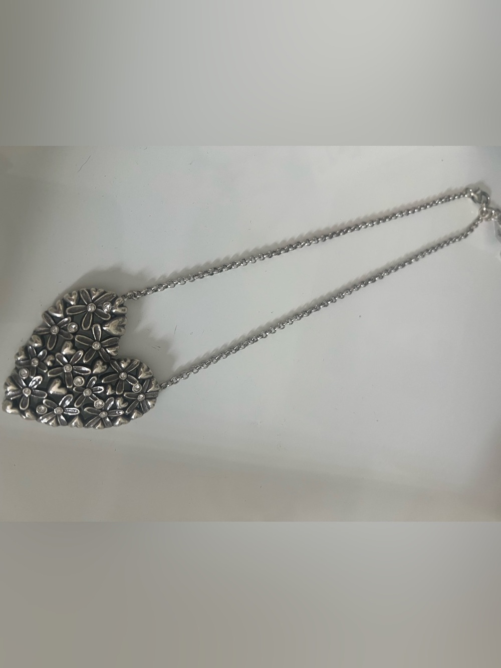 NWT BRIGHTON WILDFLOWERS SILVER CRYSTAL NECKLACE - Picture 6 of 6